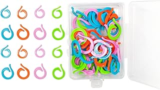 200 Pieces Stitch Markers for Crocheting, Crochet Stitch Markers Knitting Markers Multiple Colour Stitch Markers for Knitting with Storage Box for Knitting Marker DIY Craft