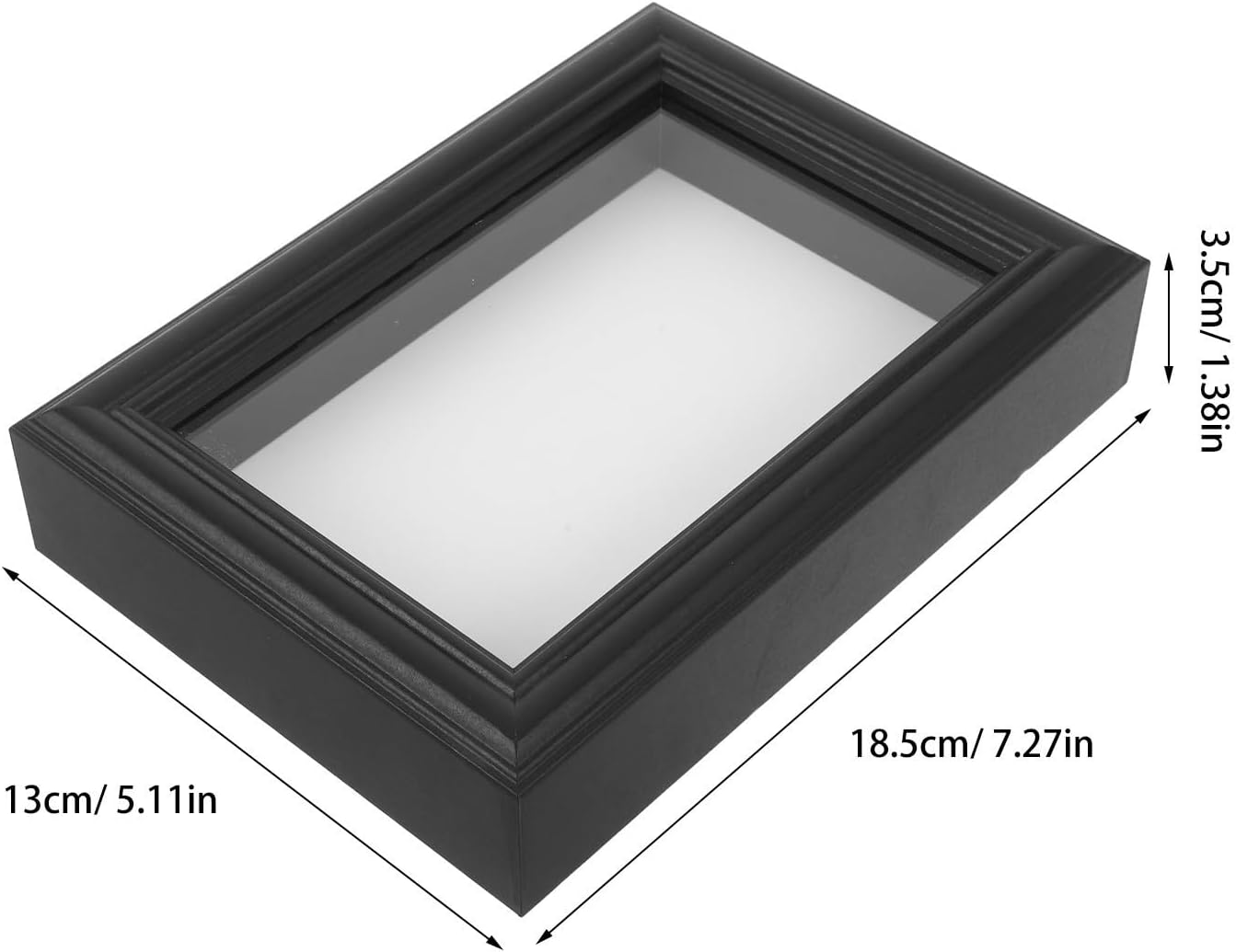 Elegant Black Insect Specimen Display Frame Box Made of Artificial Board for Educational Use and Desktop Placement for Entomology Lovers and Bug Specimen Collection