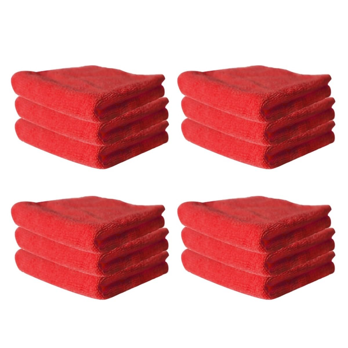 PATKAW Paño Rojo de Piezas 12 Limpieza Cocina para Microfibra