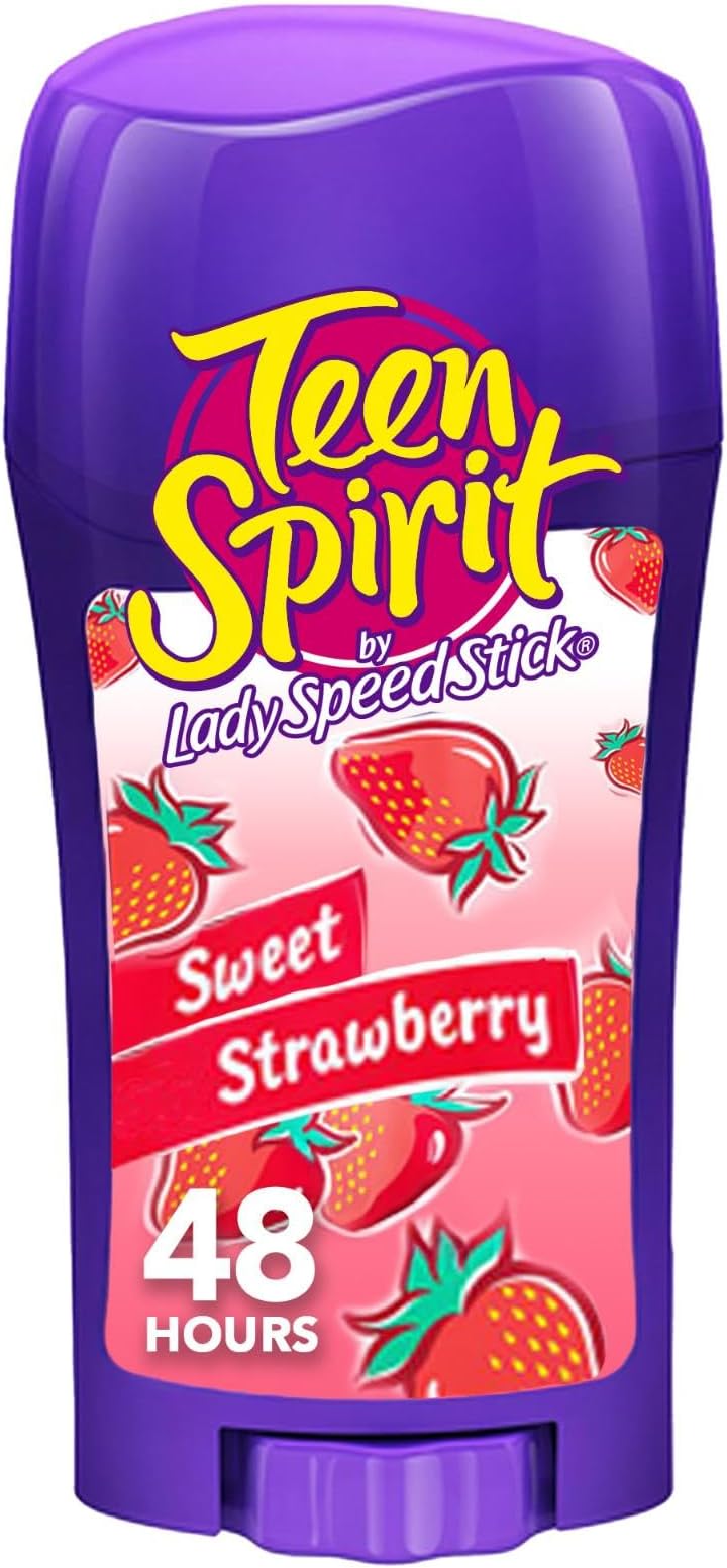Lady Speed Stick Teen Spirit, Anitperspirant Deodorant, Sweet Strawberry, 65G