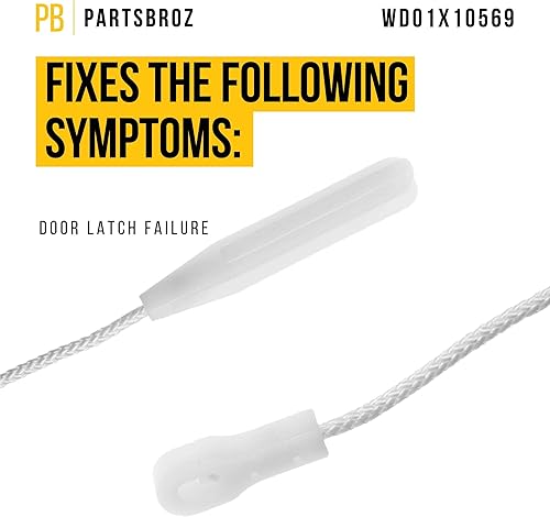Miniatura 3 de PartsBroz WD01X10569 - Cable de puerta compatible con lavavajillas General Electric Hotpoint - Sustituye a AP5670562 3028239 PS7320283 Reemplazo