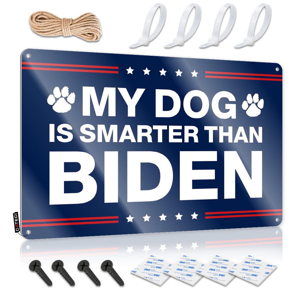 Wall Art Handcrafted Artwork Items My Dog Is Smarter Than Biden - Vintage Wall Decor For Entrance(30X40CM)