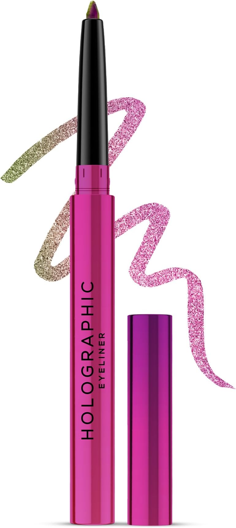 Holographic Eyeliner, Smudge-Proof & Long-Lasting, Easy Glide & Quick-Drying Formula with Monochrome Effect, Intense Color Pay-Off, Infused with Vitamin E, 03 Venus