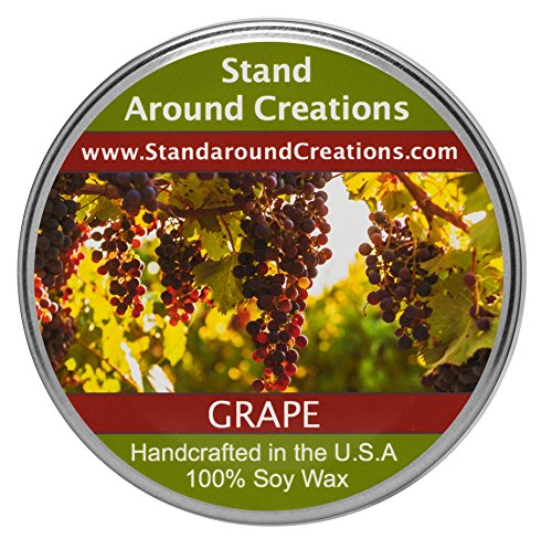 Premium 100% Soy Tureen Candle - 3 oz - Grape- Fresh, Juicy Notes of Plump Concord Grapes.