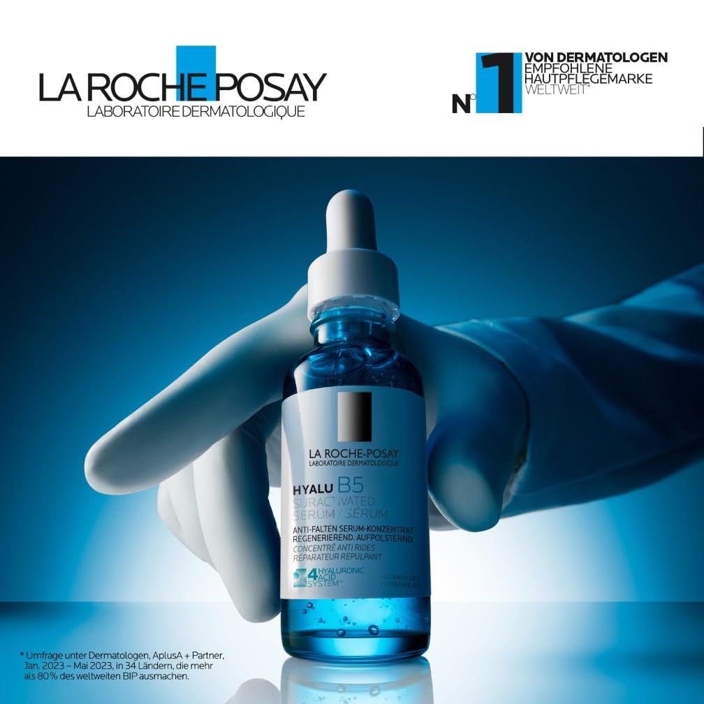 La Roche-Posay Hyalu B5 Serum, Regenerierendes, aufpolsterndes Serum, Anti-Aging Serum, Mit Hyaluronsäure und Provitamin B5
