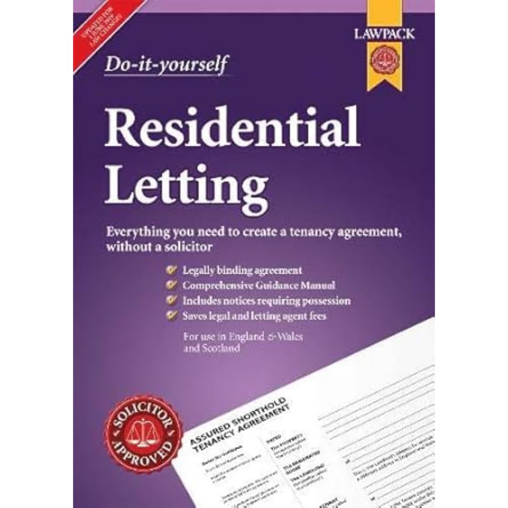Residential Letting DIY Kit Lawpack Everything Needed Create a Tenancy Agreement