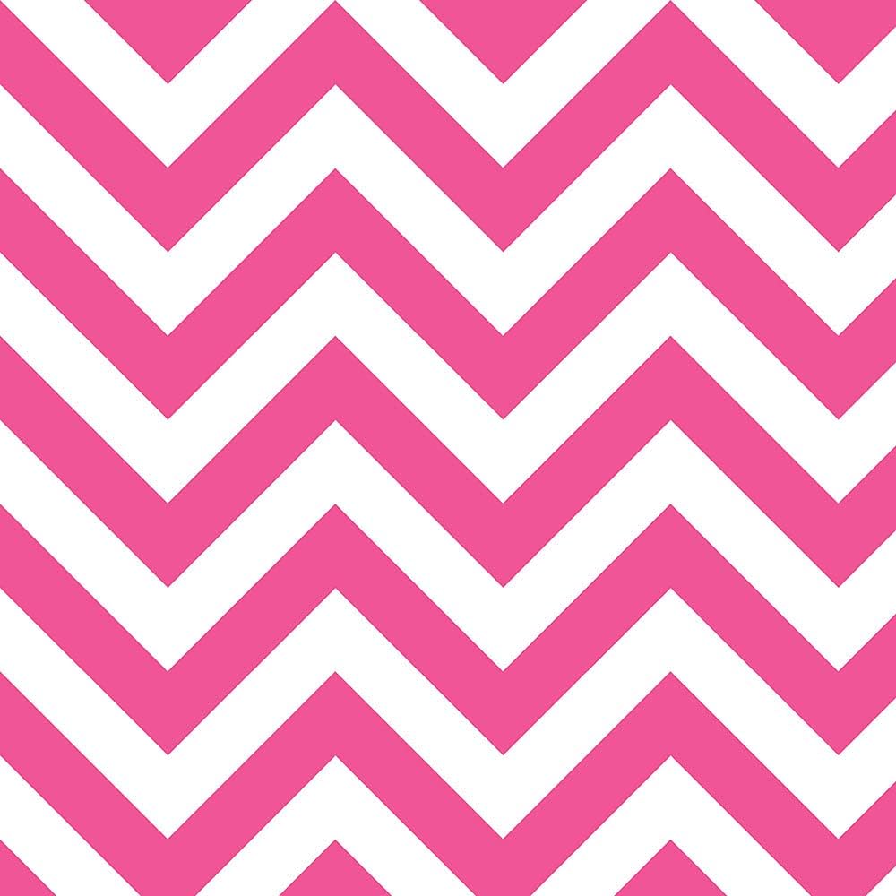 1.5 Yards Fleece Fabric - Chevron - 100% Polyester Fleece 58” X 60” - Color Bubble Gum/White - Officially Licensed Great for Quilting, Throws, Sewing, Craft Projects, Blankets, and More