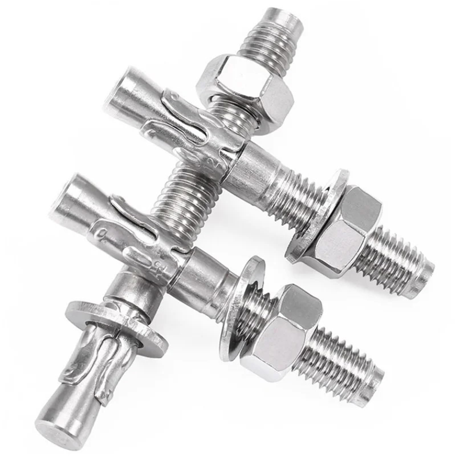 Dübel 10mm M6 M8 M10 M12 304 Edelstahl Expansion Schraube Keil Anker Durch Bolzen Auto Reparatur Gecko Interne(M16x160(1Pcs))