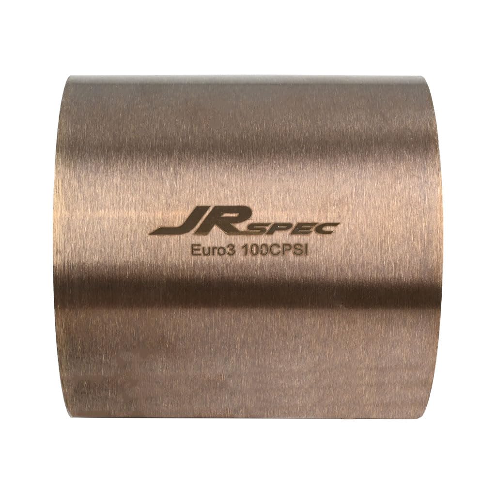 Fmic.eu Performance JRspec Inserto Catalizzatore Sport Universale per Motori Benzina Gasoline Sistema di Scarico High Flow Lunghezza 100 mm Diametro 100 mm 100 CPSI Euro 3