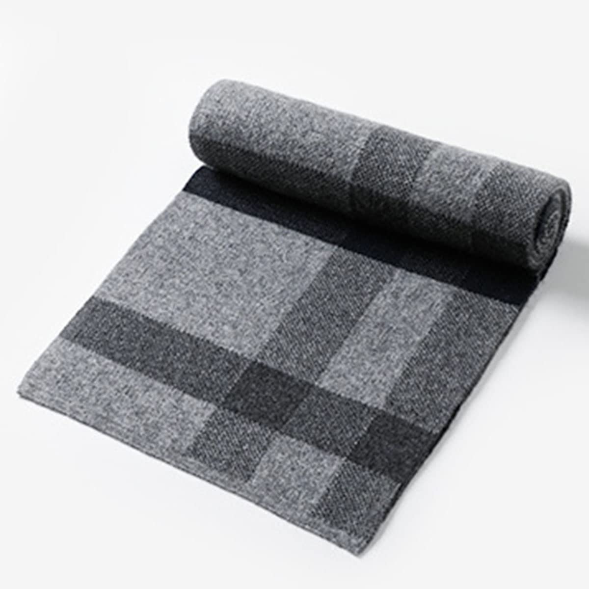 Sciarpa in cashmere, sciarpa scozzese, scialle invernale caldo alla moda per uomo