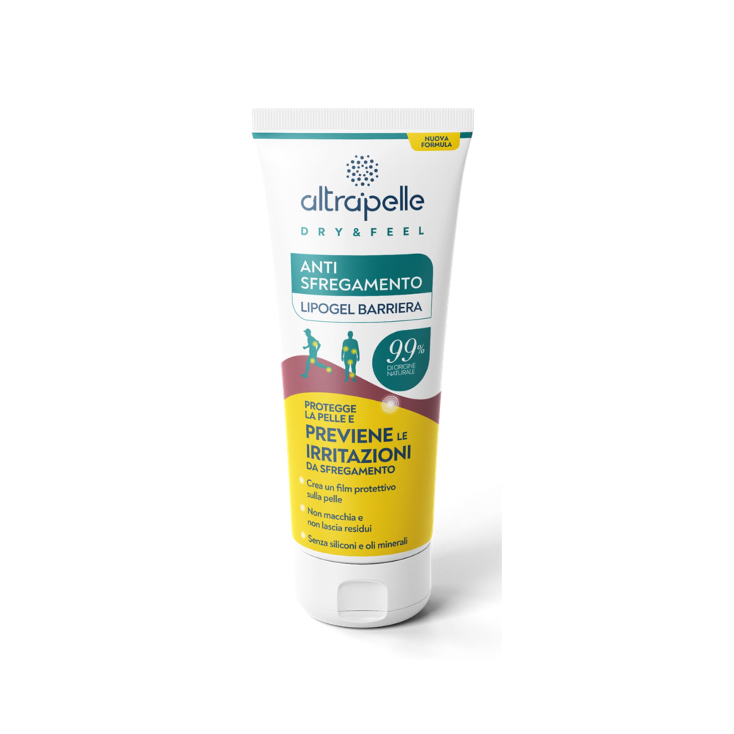 Antisfregamento – Protegge la Pelle e Previene le Irritazioni – Resistente al Sudore – Protezione Duratura ed Immediata – Adatto per Tutti i Tipi di Pelle (100ml)