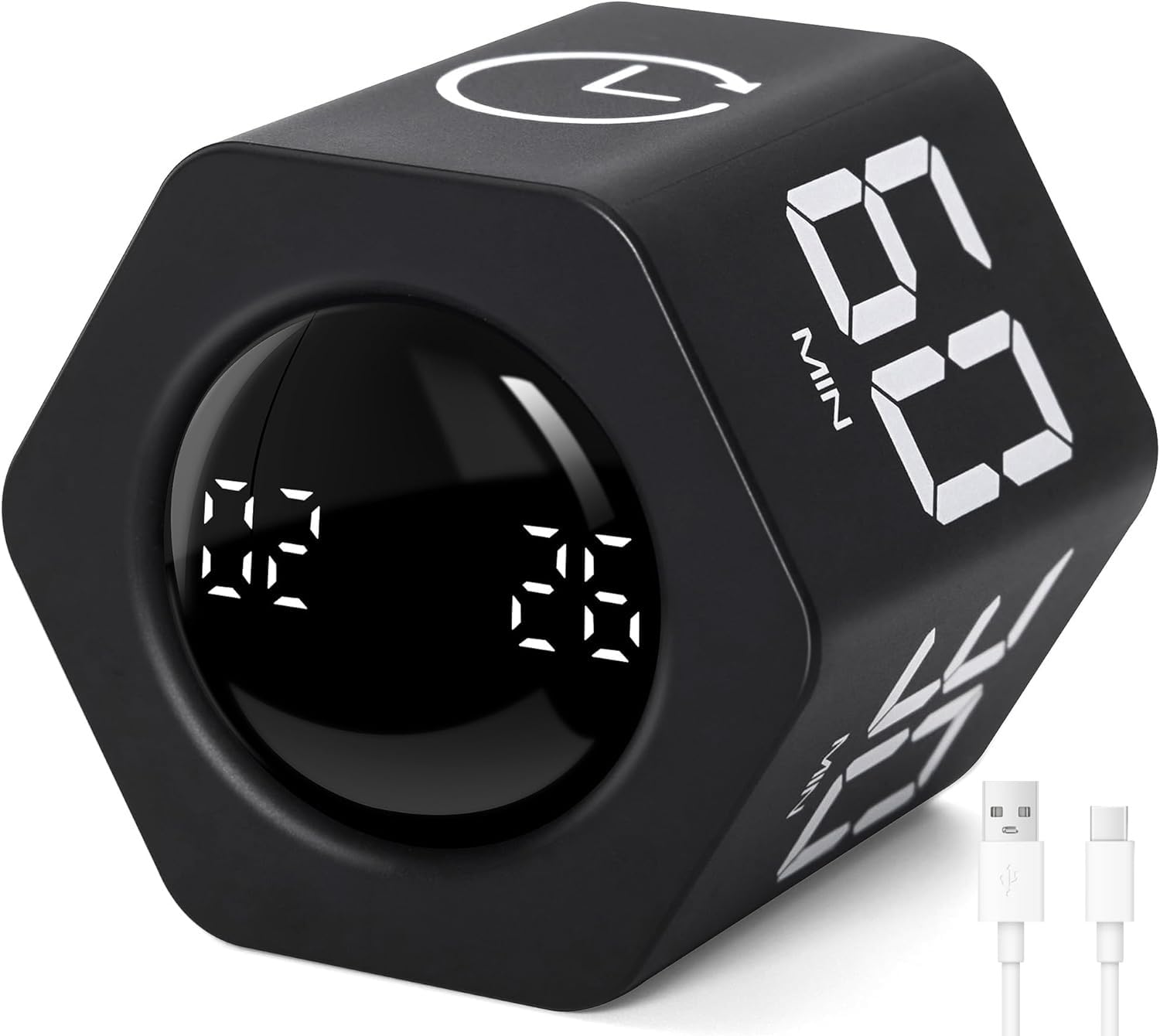 Amazon｜回転式ポモドーロタイマー 六角形デザイン 1・5・10・30・60分