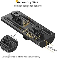 Vista 5 de CVLIFE Bípode de 6 a 9 pulgadas con adaptador para M-Rail