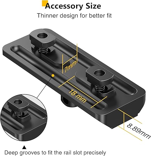 Miniatura 5 de CVLIFE Bípode de 6-9 pulgadas con adaptador para carril M