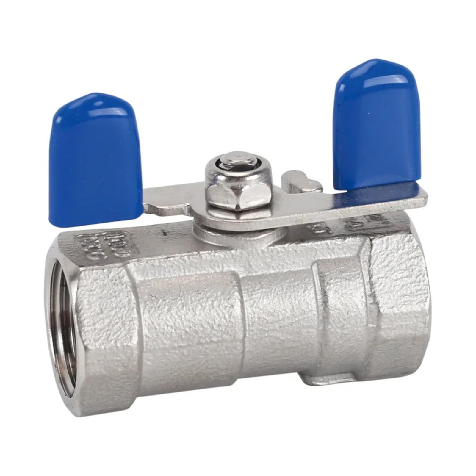 MQXFCZUX DN25 1" BSP Female 304 Stainless Steel Reduce Port Ball Valve with Compact Butterfly Handle MQXFCZUX