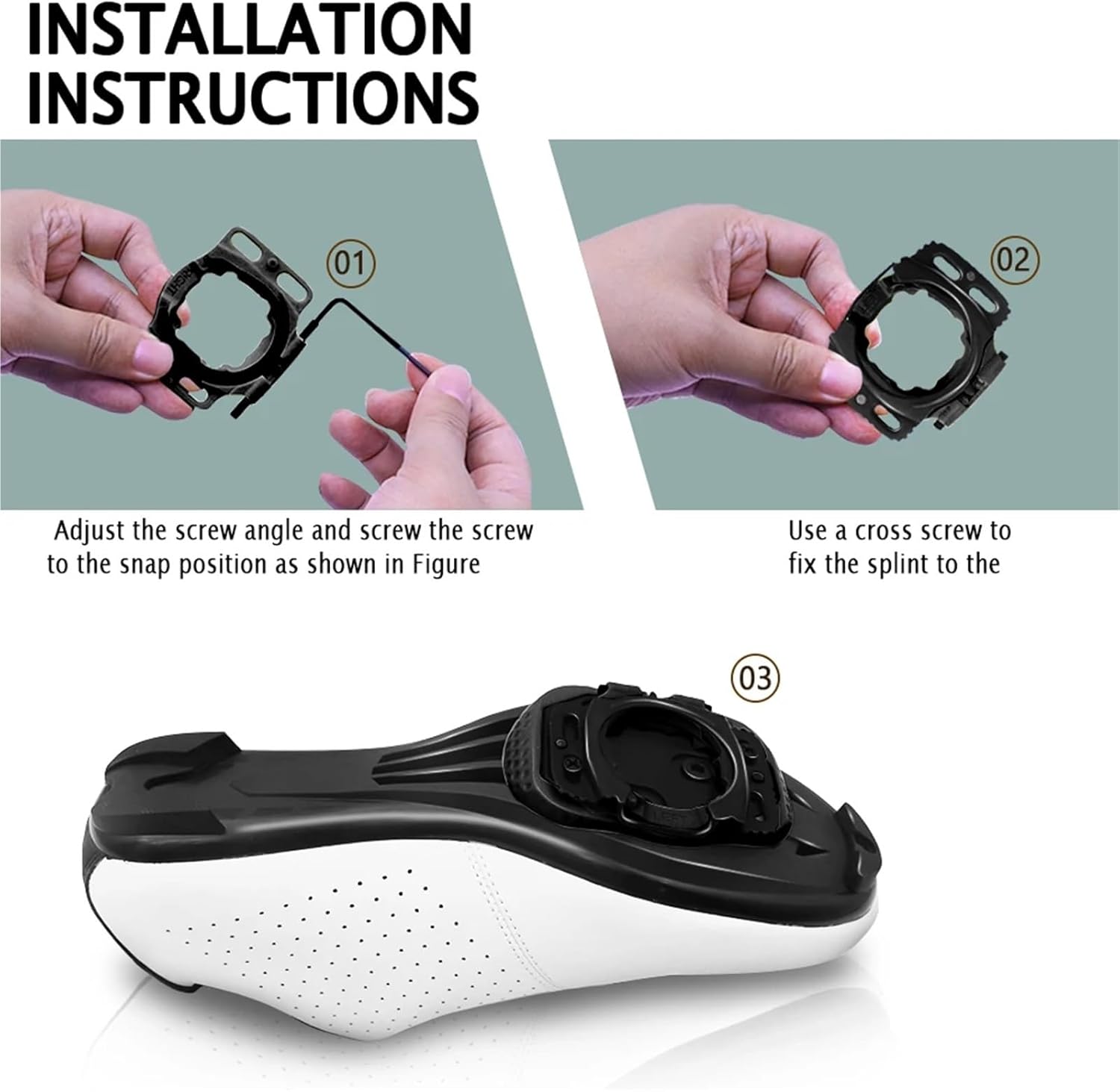 Cycling Shoes Cleat Bike Bicycle Pedal Cleat Protective Cover Aerodynamic Cycling Part Accessory Self-Locking
