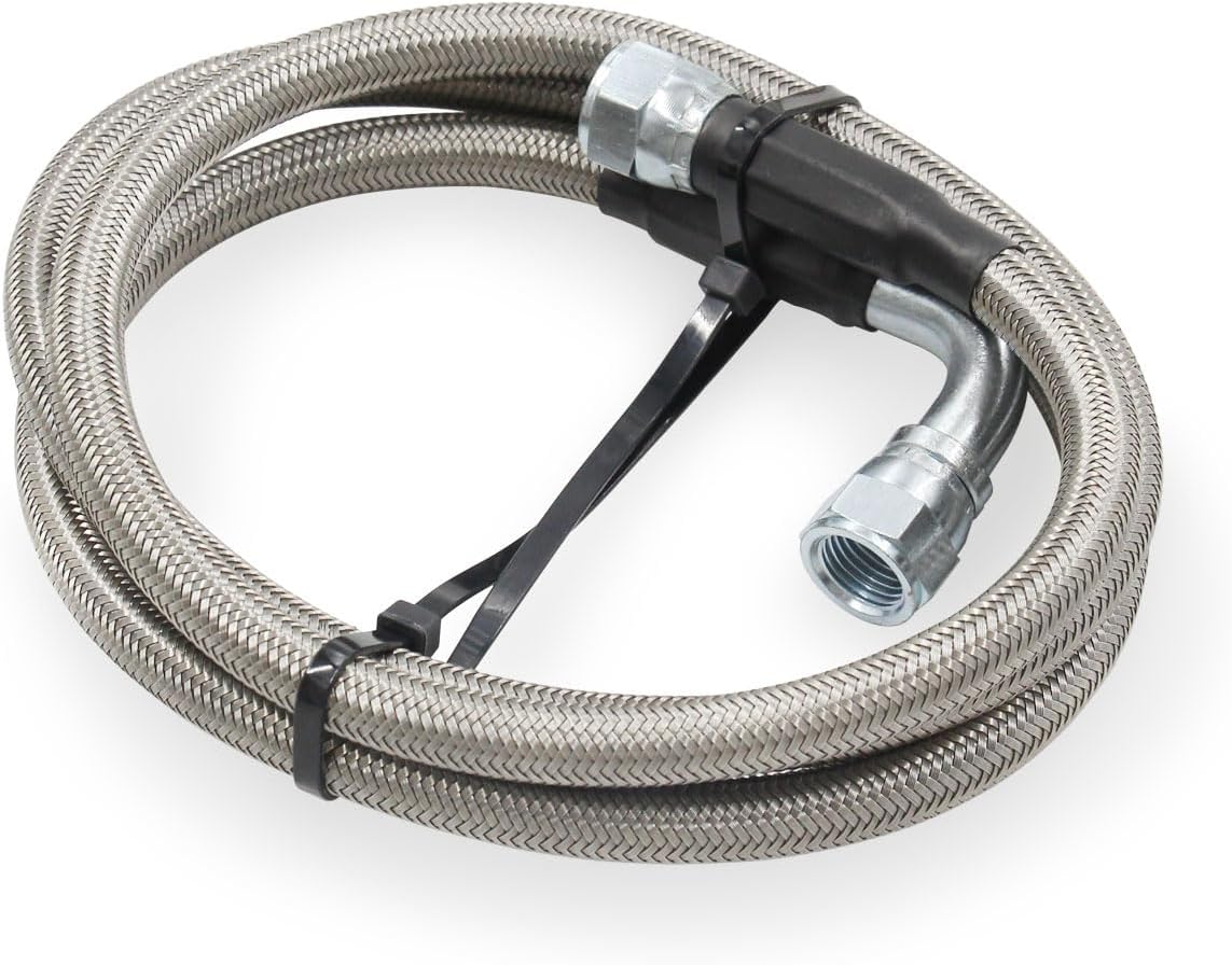 Transmission Cooling Kit Lines-6AN Stainless Steel Braided Lines for GM Chevy Ford GMC Buick Cadillac Cars and Trucks.Replace 700R4/ TH350/ TH400/ NP-700RTL