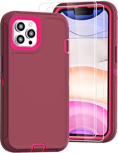 Miniatura 8 de Designed for iPhone 11 Pro Max Case 3-in-1 Full Body Rugged Protection Belt Clip Kickstand with 2 Screen Protectors, Heavy Duty Military Grade Drop