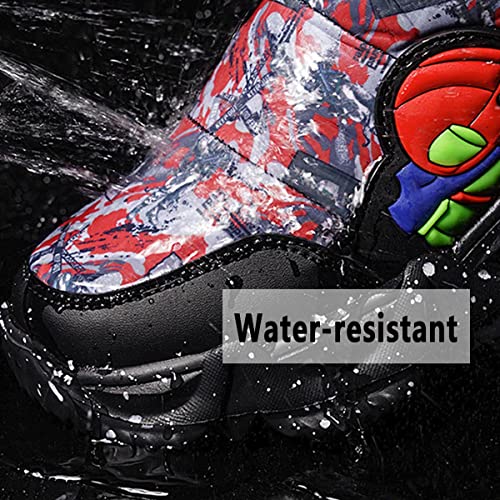YUKTOPA Boys Girls Snow Boots Waterproof Mid Calf Winter Warm Boots Slip Resistant Cold Weather Outdoor Boots3