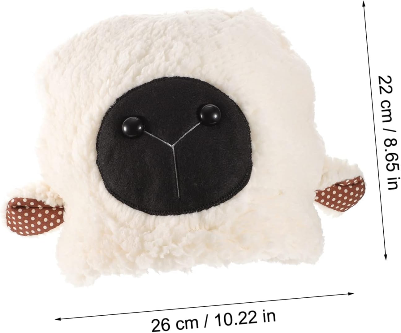 KESYOO Lamb Ears Hat Kids Tiara Kids Costume Winter Clothing Black Sheep Hat Sheep Costume Cosplay Ear Headg Cartoon Photography Props Plush White Child - Image 3