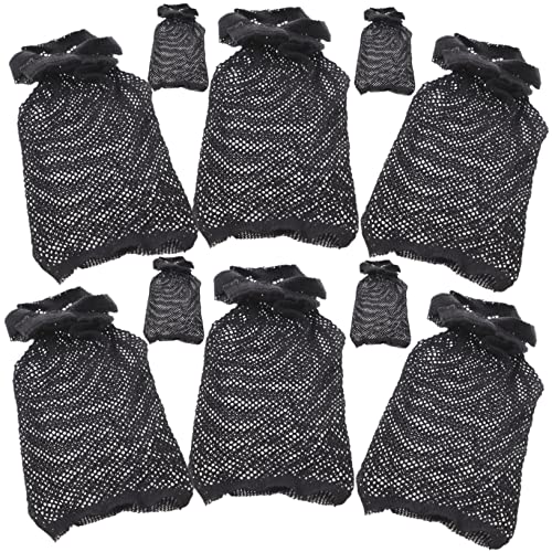 MUSISALY Soft Mesh Hair Wraps 10pcs Hairnet Cap for Women Elastic Wig Cap for Buns Weaving and Wig Making Breathable
