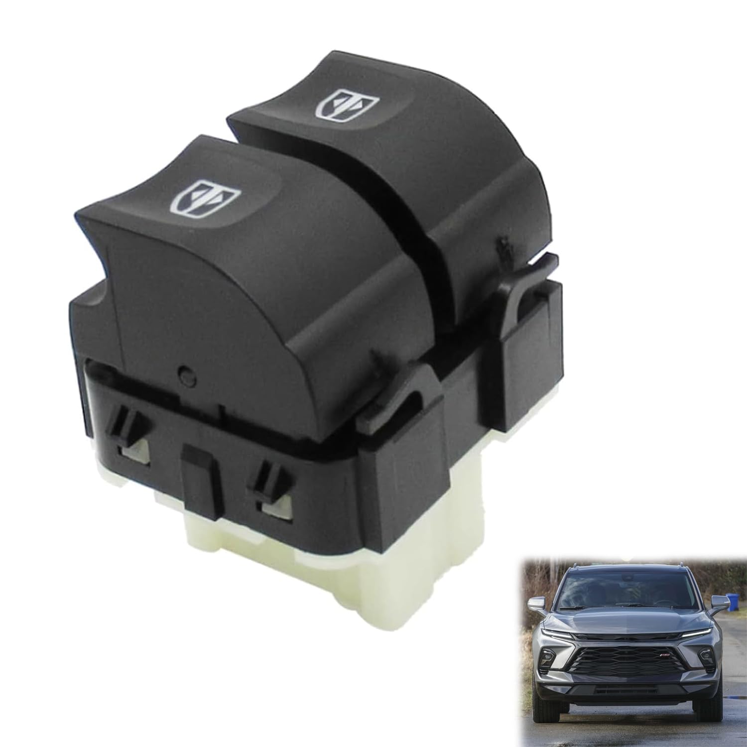 Window Control Switch, Driver Side Master Power Windows Switch Replacement 254118044R 809611667R 254117873R, Compatible with Renault Clio MK4 Dacia