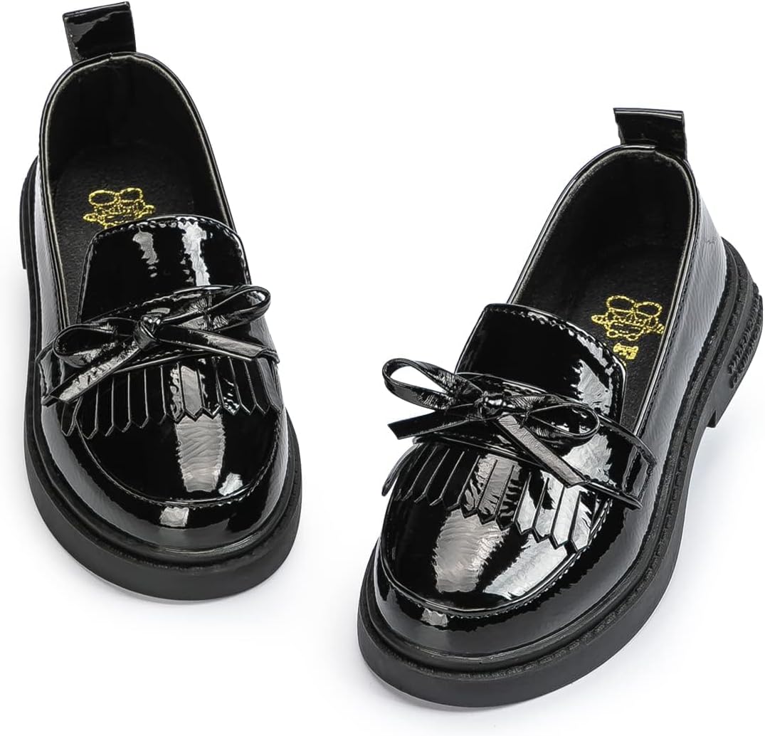 Oamico Girls Dress Shoes Loafers School Uniform Mary Jane Flats