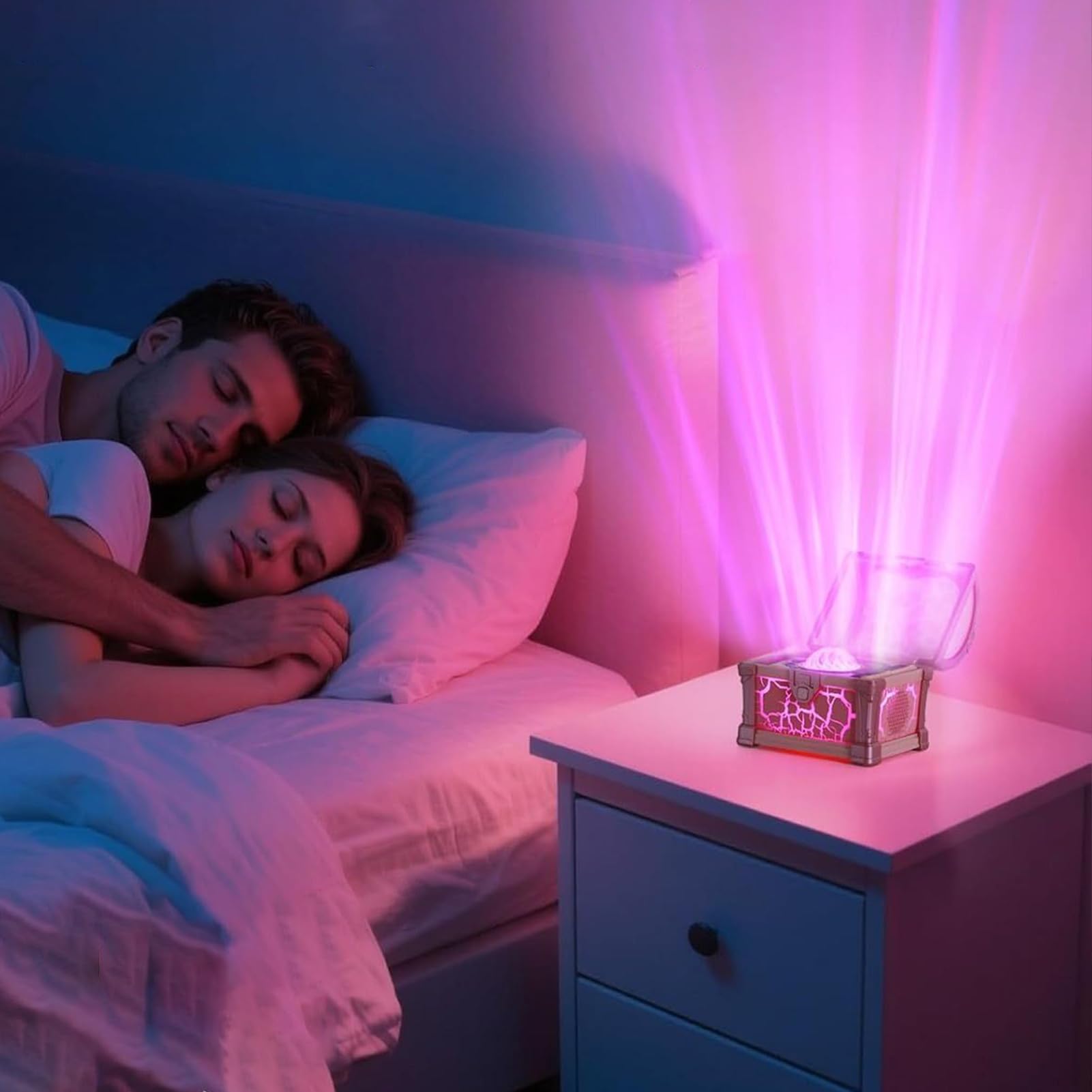 Proyector De Galaxia Lámpara Regulable Con Control Remoto | Lámpara Nocturna LED Y Proyector De Habitación Con Temporizador para Mujeres Niños Niñas Mesita de Noche Navidad