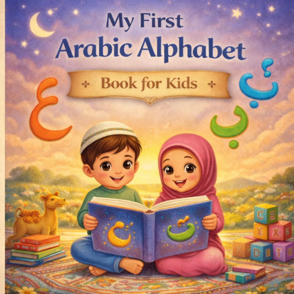 My First Arabic Alphabet Book for Kids: Learn Arabic Letters with Coloring, Tracing, and Fun Activities for Beginners
