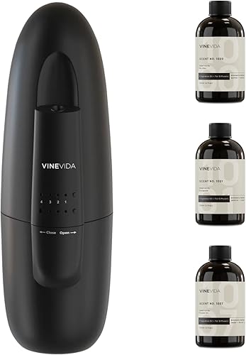 VINEVIDA Difusor sin agua y 3 aceites de fragancia hoteleros más vendidos, difusor de aceite esencial para el hogar, difusor de aire de fragancia de