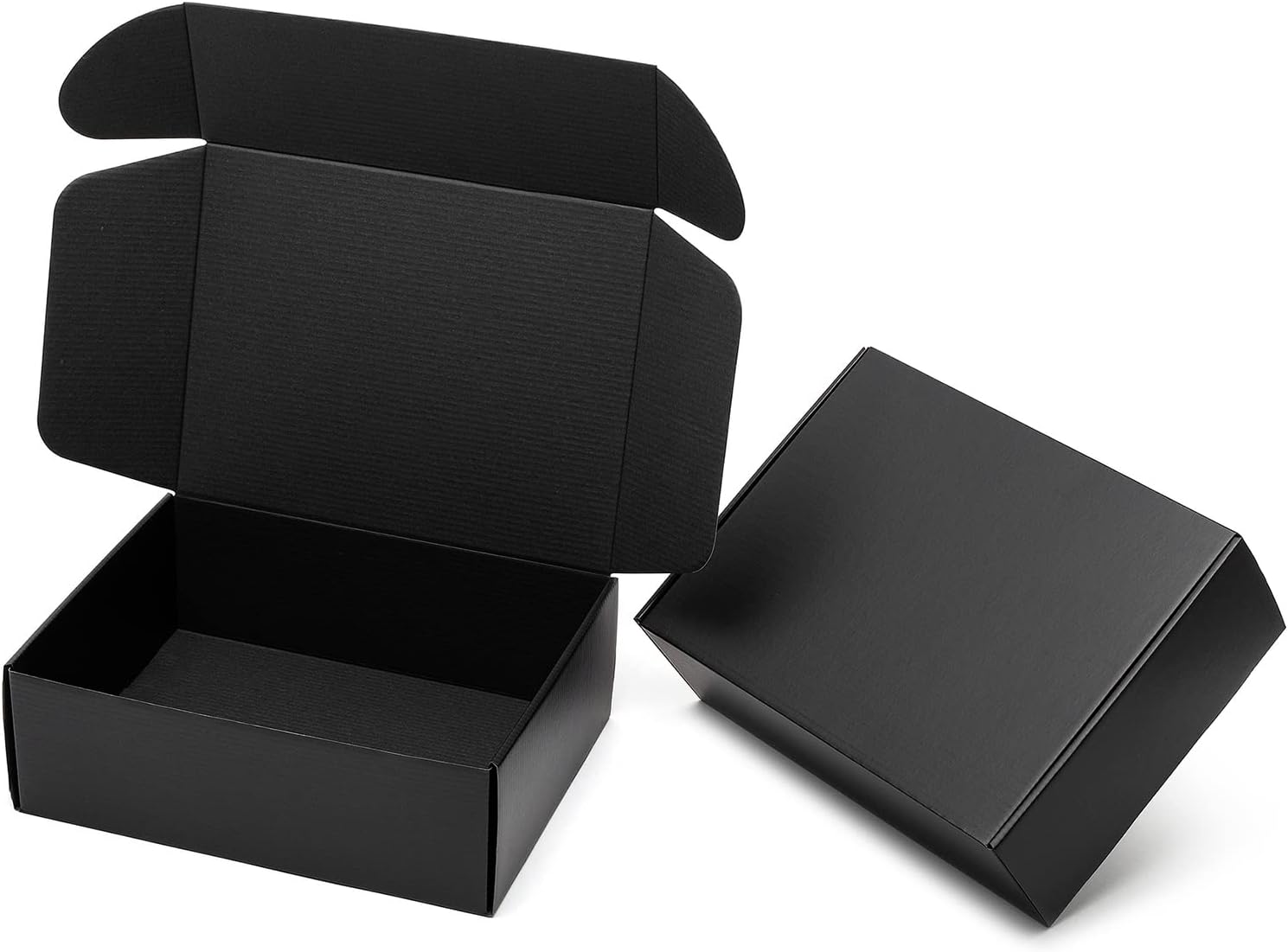 Mcfleet 12x9x4" Black Shipping Boxes 24 Pack Corrugated