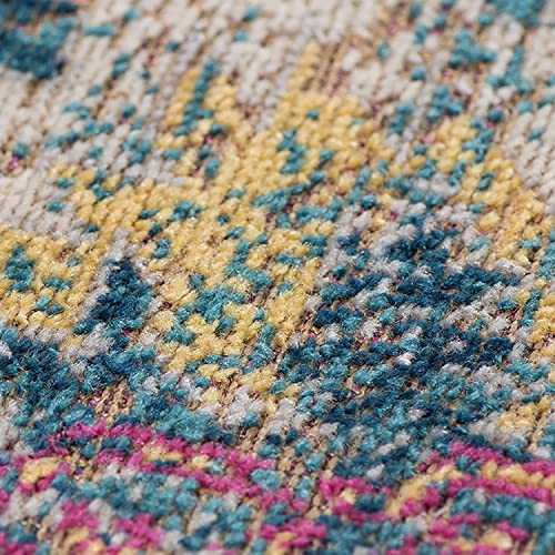 Amer Rugs Area Rug - Room Rug For Farmhouse, Living Room, Bedroom, Kitchen & Home Decor - Luxury Polyester & Polypropylene Power Loom Carpet - Boho, Persian, Oriental, Classic, Vintage & Industrial #TOP4