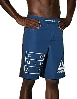 Reebok UFC Men's Noble Blue Speedwick Performance MMA Hero Training Shorts S99254