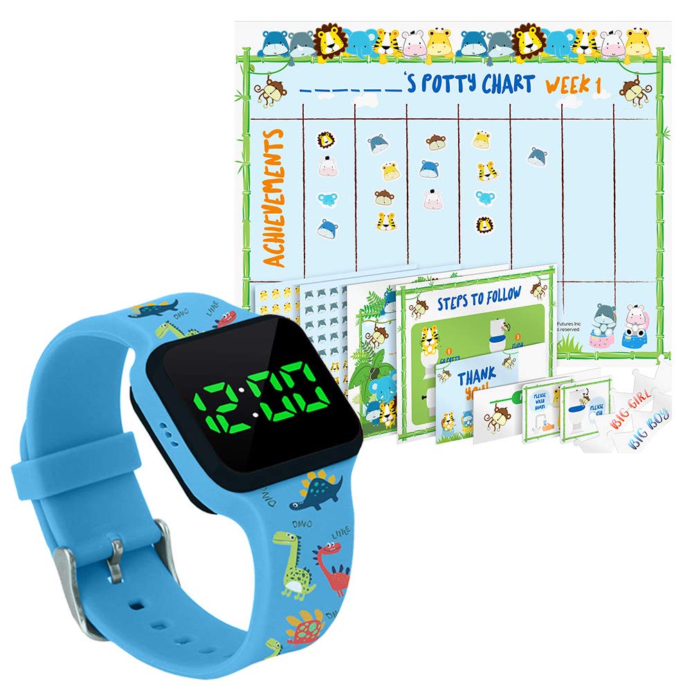 Buy Potty Training Timer Watch with Flashing Lights and Music Tones and