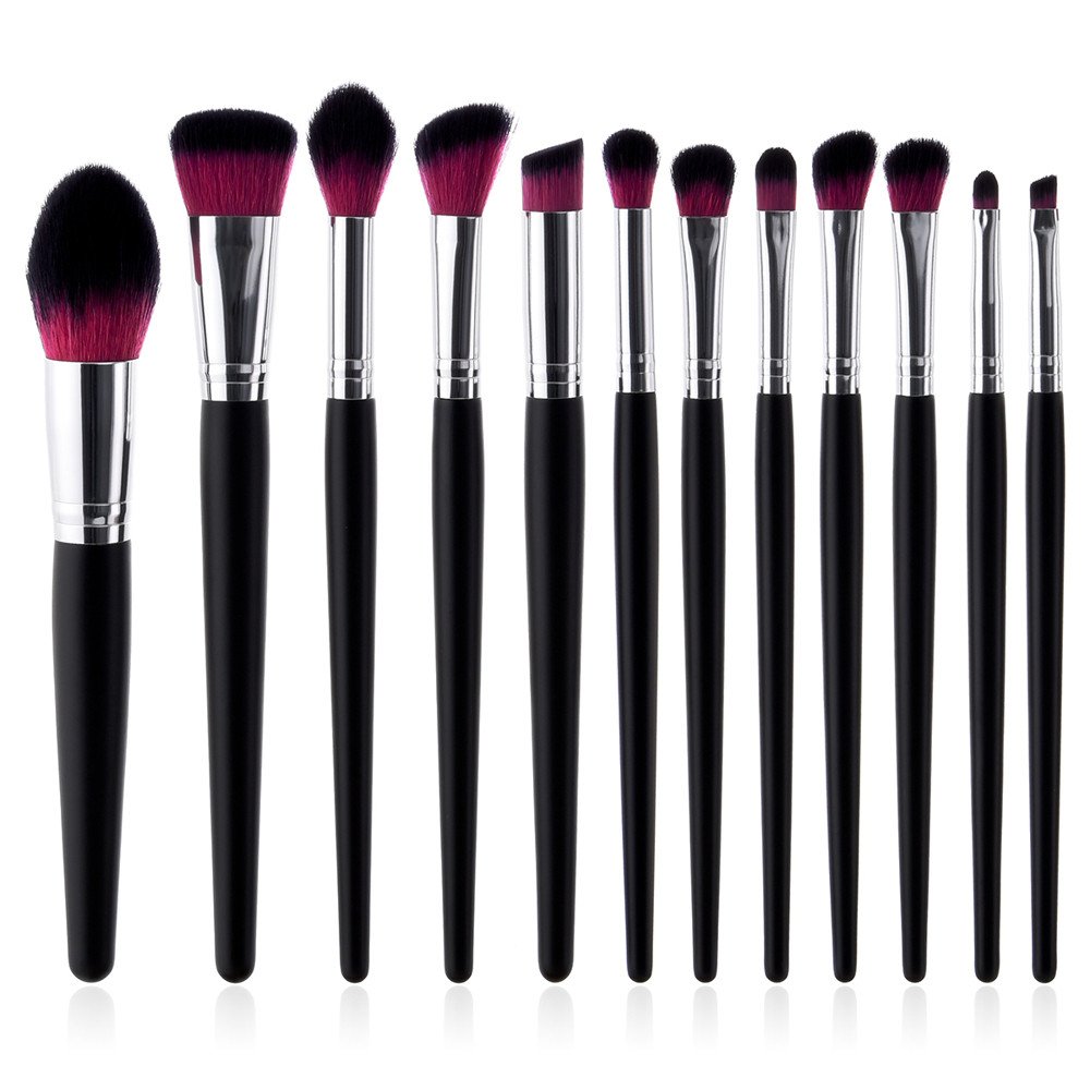 Set da 12 Pezzi Pennello per Eyeliner, ombretto, Labbra, Polvere, fondotinta, Pennello Star Make up Alien