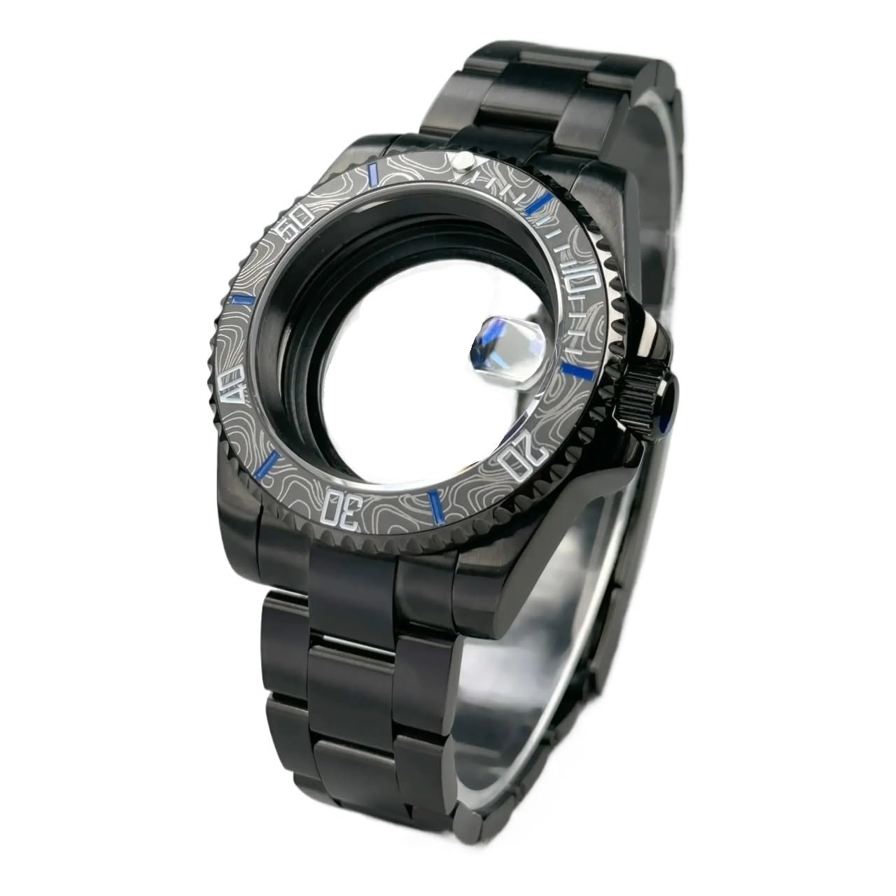 Amazon | 1個 40mm NH35 GMT/SUB ブラックウォッチケース メンズ用