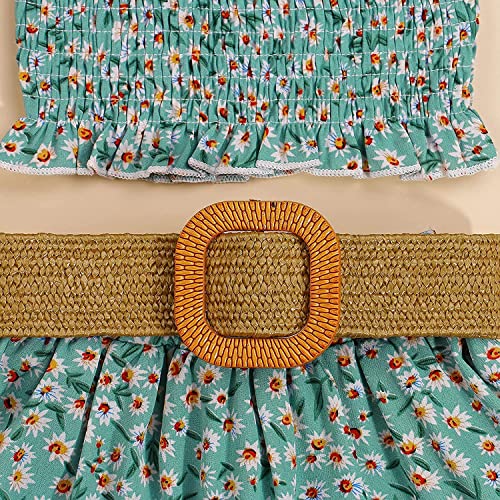 Image of Kids Baby Girls Outfits Floral Ruffle Off Shoulder Crop Tops + Bowknot Denim Shorts Skirt Set Toddler Summer Clothes