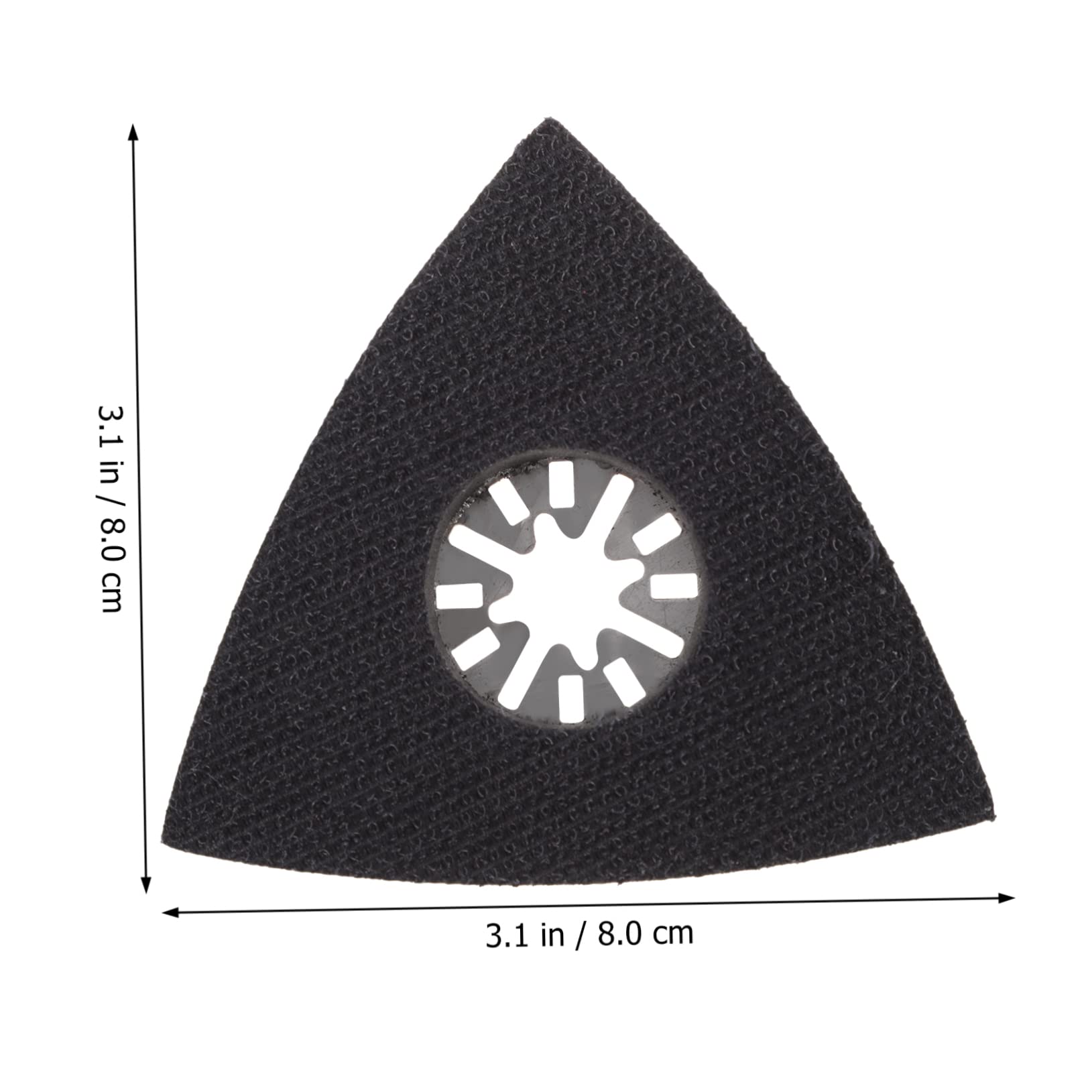 KICHOUSE Disco Abrasivo Triangolare Accessorio Per Levigatrice Elettrica Dischi Abrasivi Per Levigatrice Dischi Neri Adatto Per Aree Ristrette e Angoli Stretti