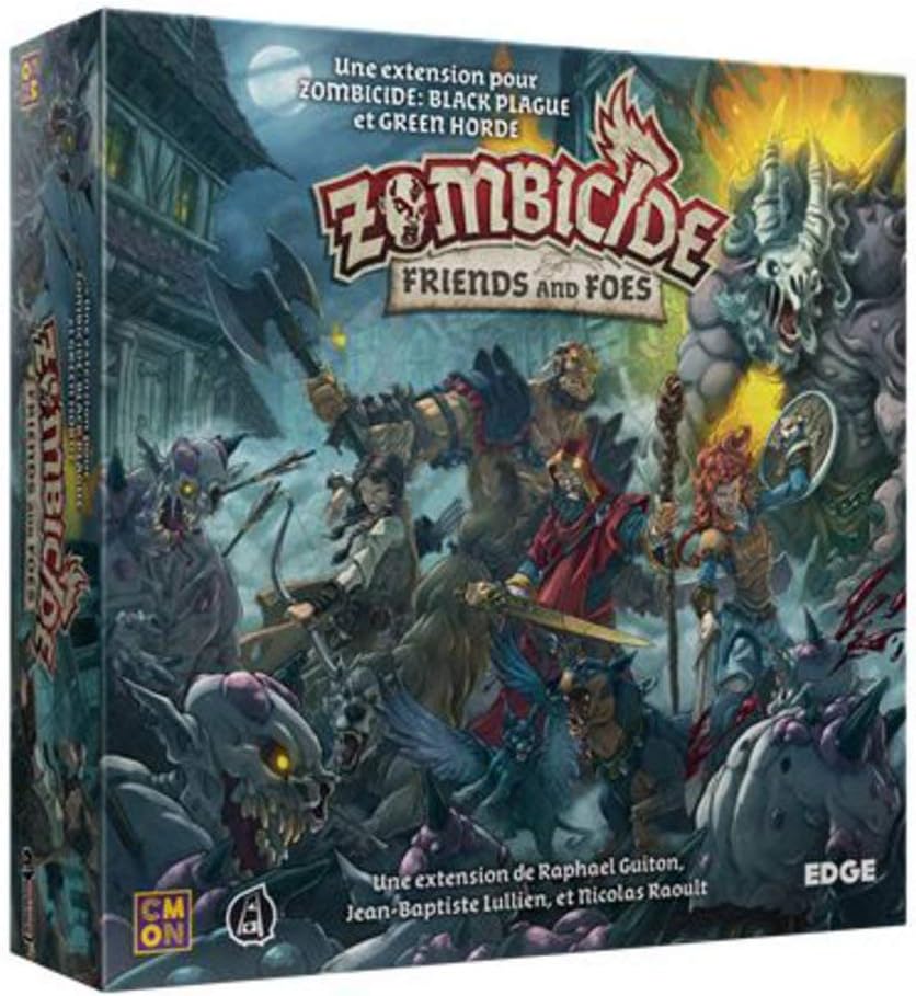 Cmon | Zombicide Black Plague: Friends and Foes | Board Game | Miniatures Game | Ages 14+ | 1-6 Players | 60 Min