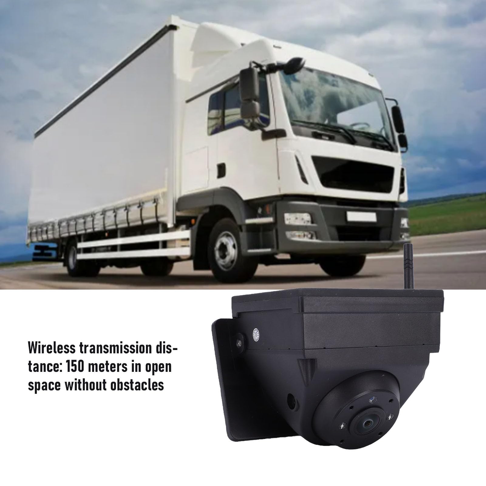 Luocute Caméra de Recul Magnétique sans Fil pour Camping-Car, Remorque à