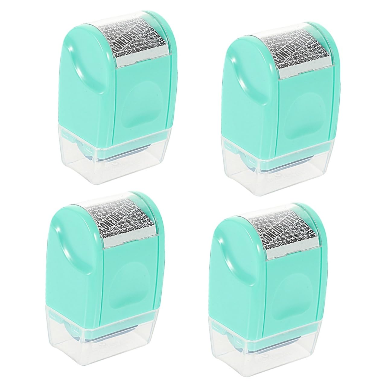 Tofficu 4pezzi Timbro Portatile Multifunzionale Per Privacy Roller Stamp Per Nascondere Dati Sensibili e Identità Strumento Domestico Pratico e Facile Da Usare