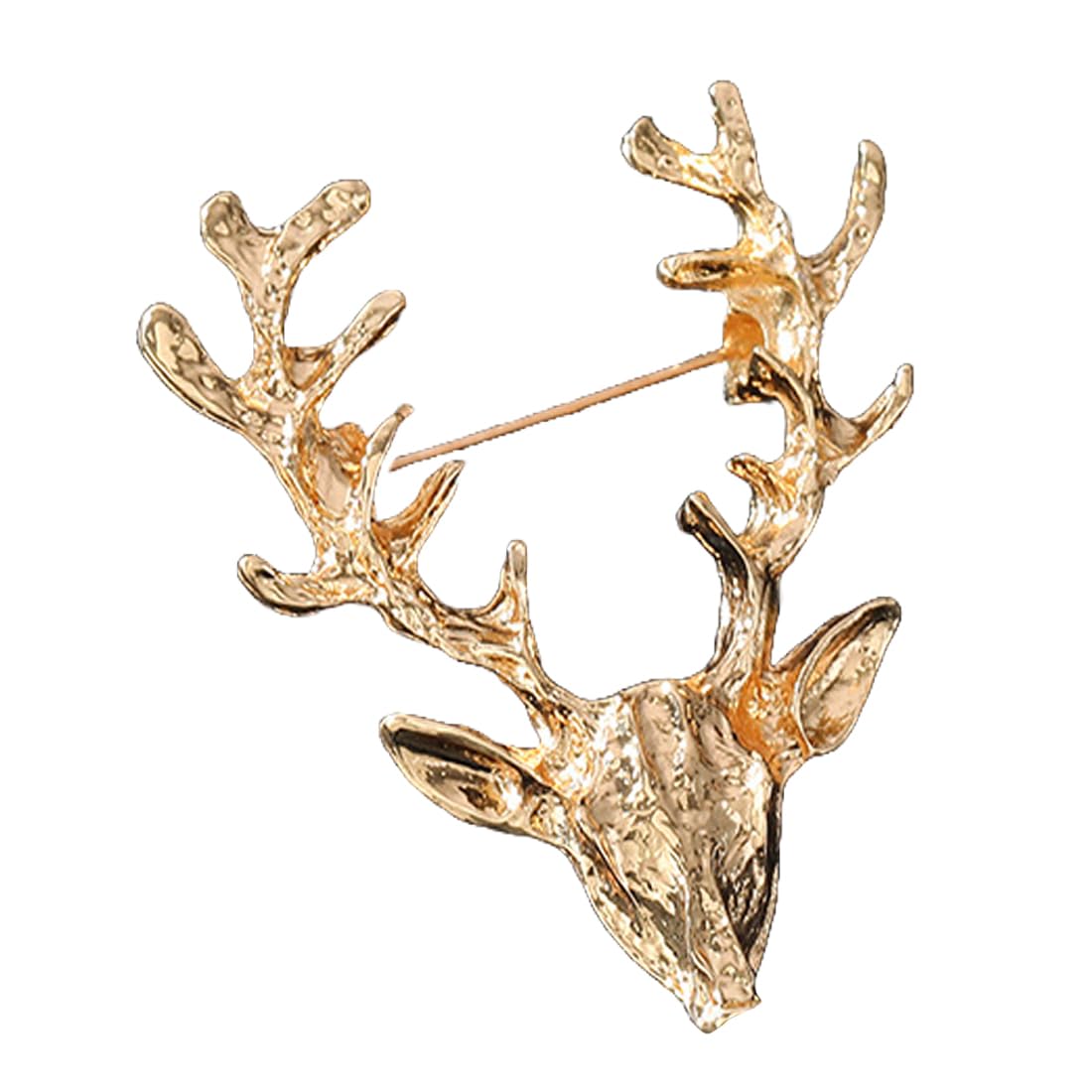 Sorella'z Mens Metal Multicolor Party Wedding Lapel Brooch (Deer Head)-image-5