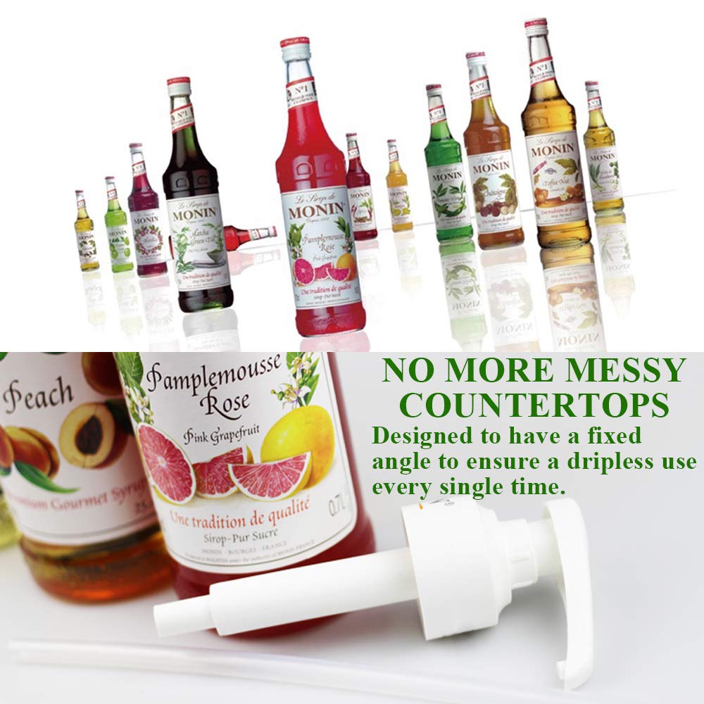 Syrup Pump 10cc Dispenser for Monin 700ml 750ml 1l Glass Coffee Syrups