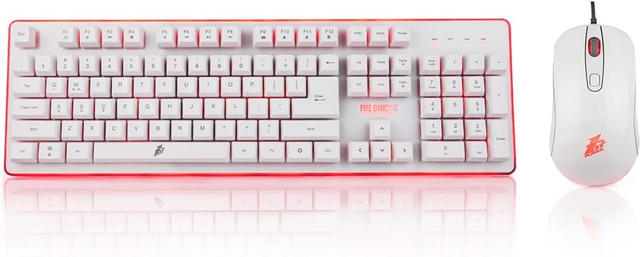 1STPLAYER TECHNOLOGY GK3 Combo Fire Dancing Mechanical Feeling Gaming Keyboard