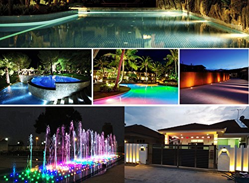 Cnbrighter Led Underwater Pool Lights, 3W 12V-24V Dc, Ip68 Waterproof, Stainless Steel Aluminum, Lamp For Inground Swimming Pools Ponds Fountains Steps (Blue) #TOP3