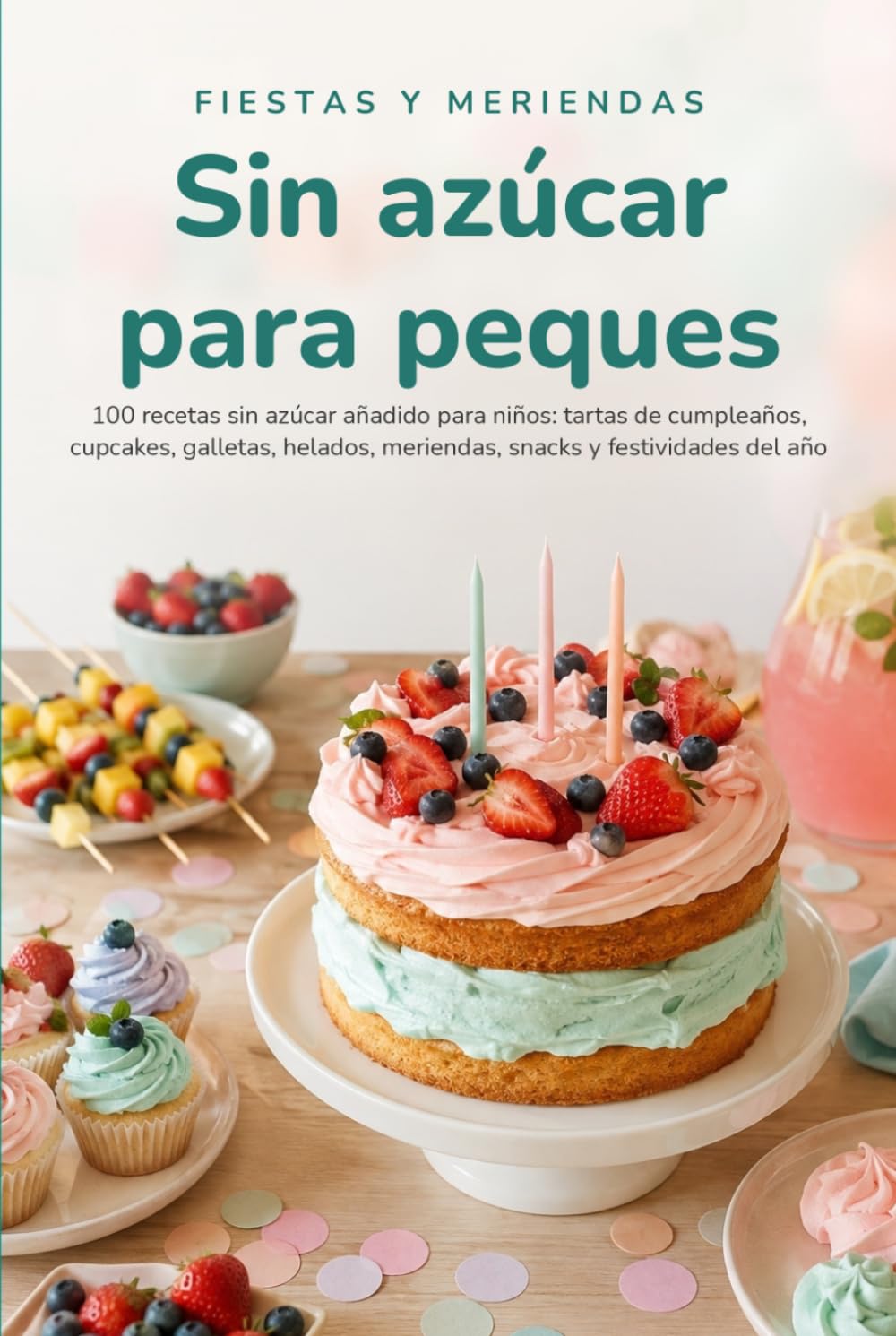 Sin azúcar para peques: 100 recetas sin azúcar añadido para niños: tartas de cumpleaños, cupcakes, galletas, helados, meriendas, snacks y festividades del año
