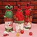 MAXJCN Feiertags-Dekorationen, (Dreiteilig) Taschen Flasche Wein Möbel-Sets Die Tischdekorationen Cartoon Weihnachtsmann Elk Schneemann-Dekoration