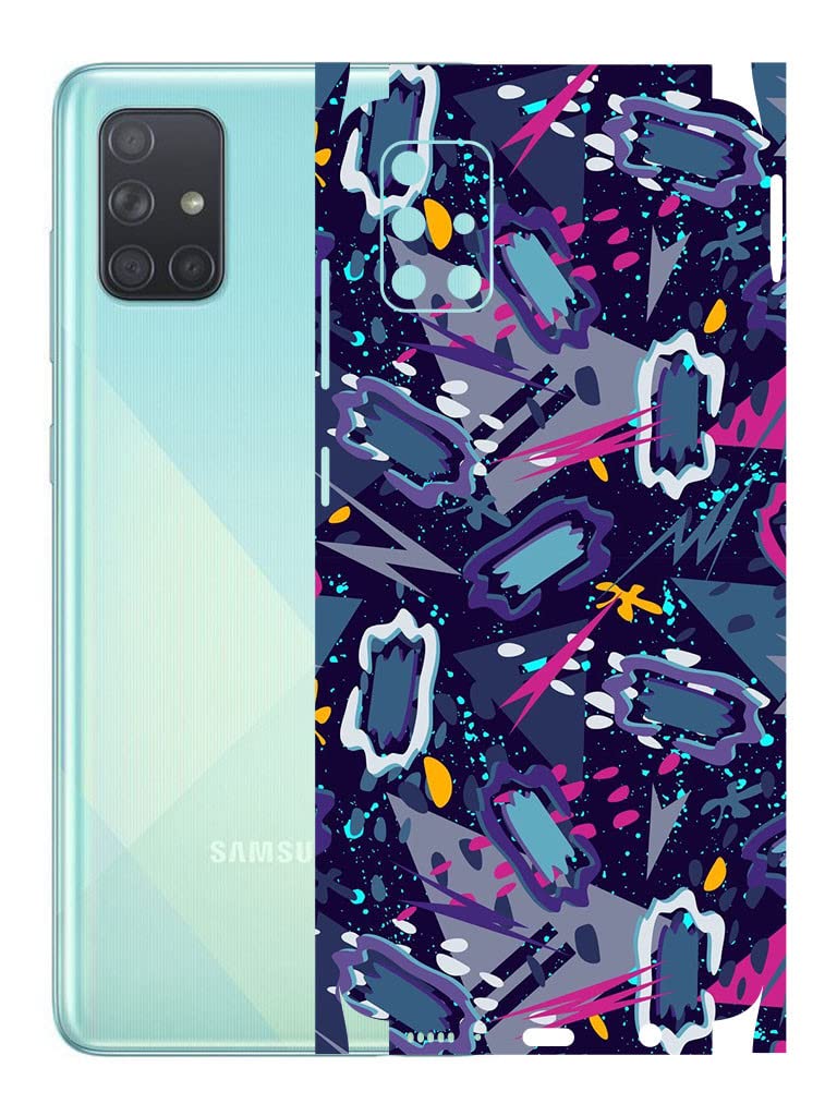 AtOdds - Samsung Galaxy A51 Mobile Back Skin Rear Screen Guard Protector Film Wrap (Coverage - Back+Camera+Sides) (Abstract) (B0BNXHQ5M8) Amazon Price History, Amazon Price Tracker