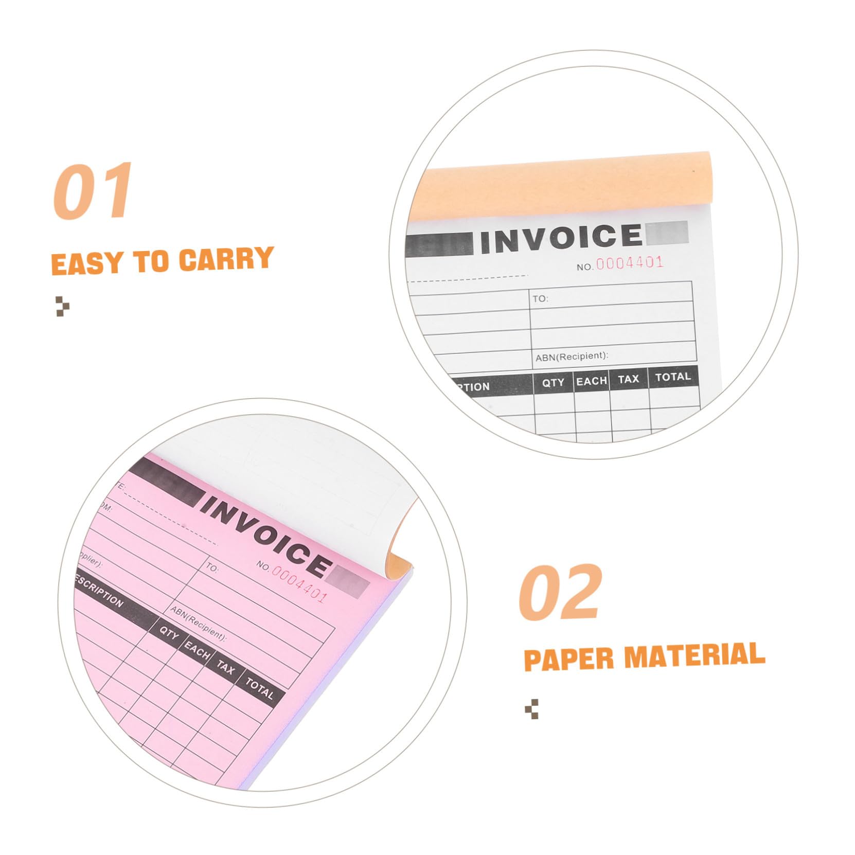 Carnet de Livraison Duplicata 5 Pièces en Papier pour Commandes