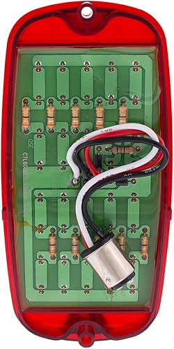 Miniatura 5 de United Pacific CTL6066FSLED Luz trasera súper brillante de 40 LED para Chevy y GMC Fleetside 1960-66, moldeado por inyección, recubierto de epoxi,